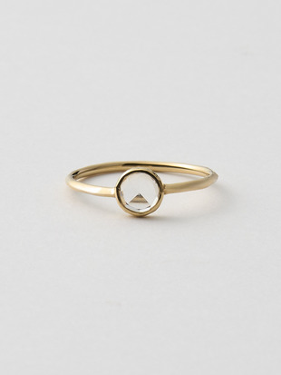 JS White Topaz Rose Cut K18YG Ring #12｜GIGI for JOHN SMEDLEY